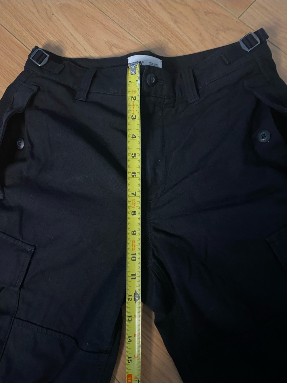 TNA Black Utility Cargo Pants with Wide Legs #14 - Picture 9 of 14